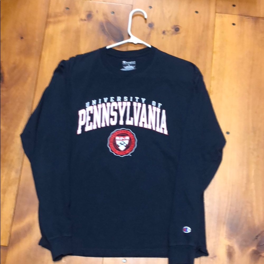 UPenn Navy LS Tee
